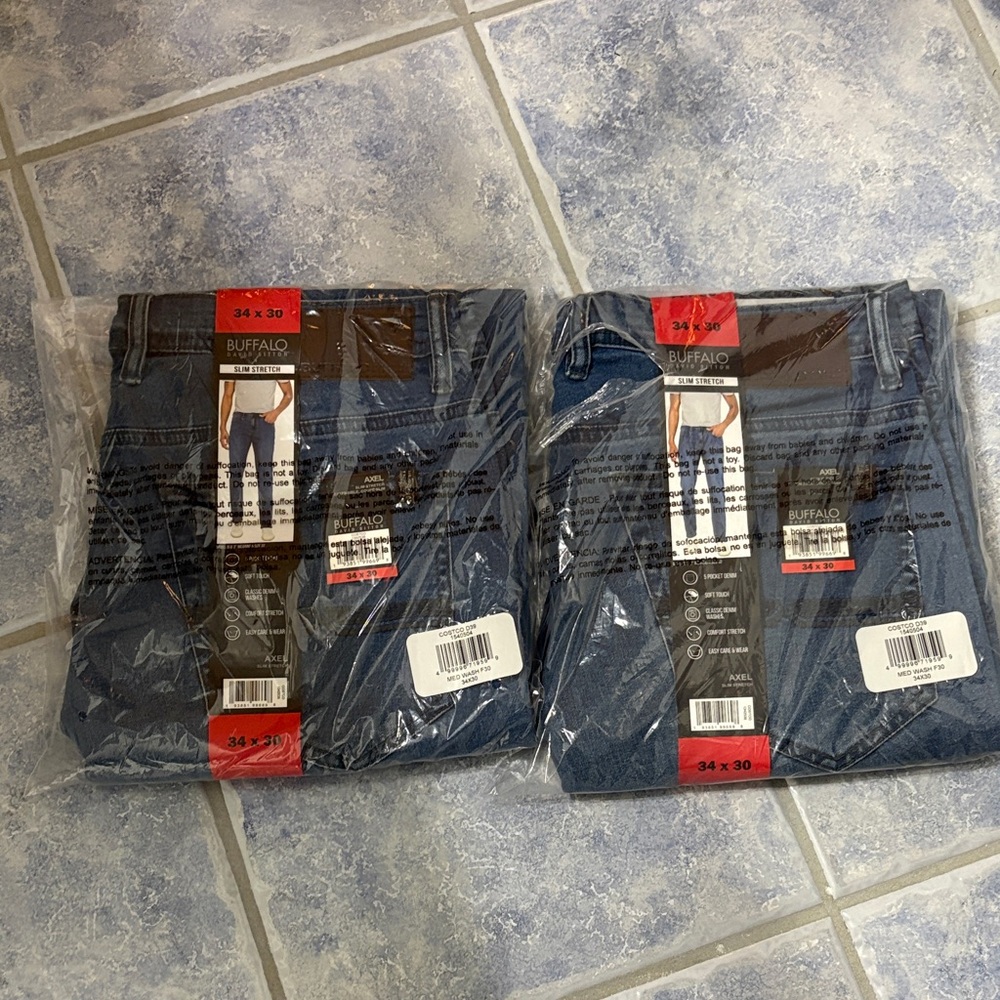 Buffalo David Bitton Dark Blue Denim Jeans